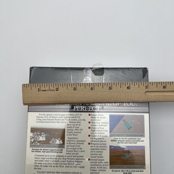 VINTAGE 1993 MiG-29 Spectrum Holobyte Computer Wargame PC Game Sealed New - Picture 12 of 15